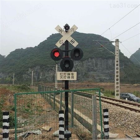 择众铝合金道口信号灯 铁路道口LED矮二显信号机 安装方便
