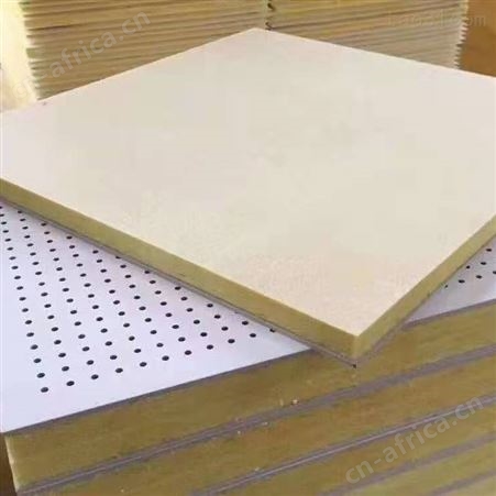 pvc覆膜石膏复合穿孔板 硅酸钙有孔复合吸音板 穿孔吸音板厂家生产奎峰