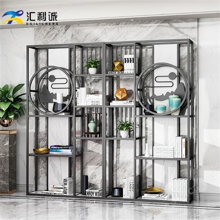 金色不锈钢架简约密集金属装饰书架可定做尺寸