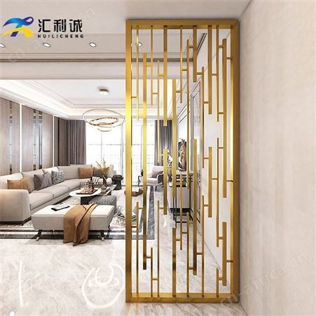 东莞镜面不锈钢屏风激光镂空屏风隔断 金属玻璃隔断定制