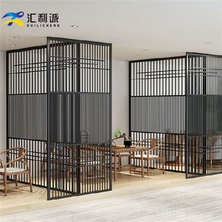 北欧玫瑰金镂空不锈钢屏风隔断酒店客厅室外装饰工程定制