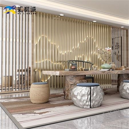 餐厅屏风定制 钛金异型不锈钢屏风定制 金属加工