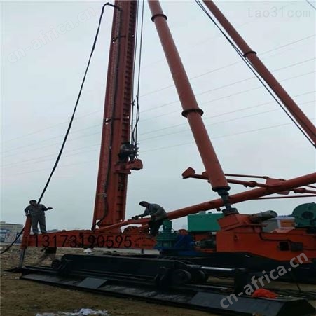 汇鑫高铁基础CFG-30长螺旋钻机 钻杆中心泵送混凝土CFG民用建筑桩机 落锤式打桩机