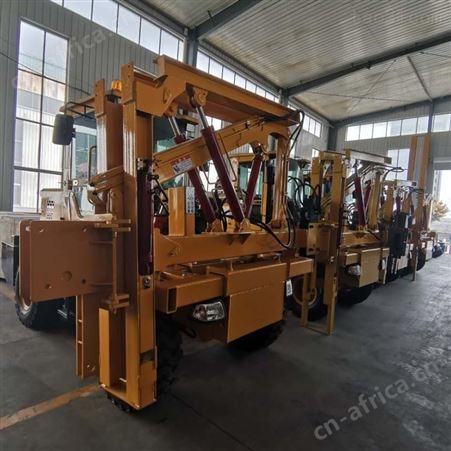 汇鑫926型护栏打桩机 打拔钻一体 936率打桩机