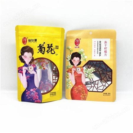 装食品冠科 江苏食品包装袋 自立加拉链 异形牛皮纸袋 镀铝膜定制