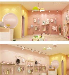 童装店衣架 展示架置物架 流水台陈列中岛架  创意挂衣服架子 落地货架定制展柜厂厂家