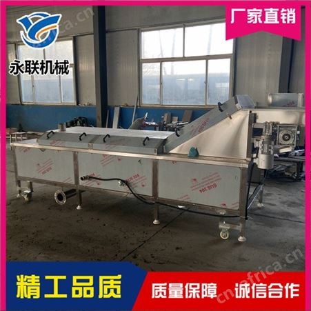 永速冻蔬菜蒸煮漂烫设备 叶菜蔬菜大型蒸煮漂烫设备 速冻蔬菜加工设备