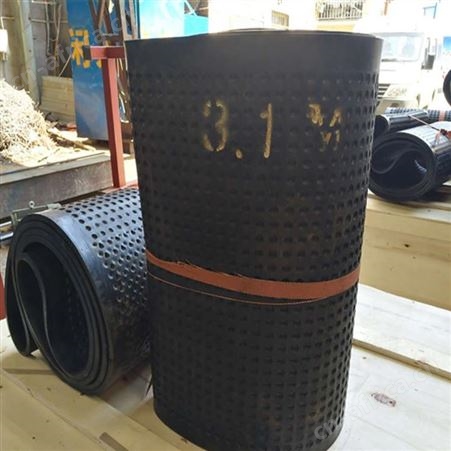 450mm环形麻坑带益民机械定做各种型号抛粮带YM加厚耐磨抛粮带