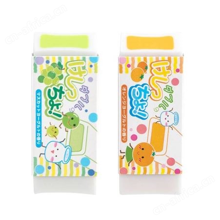 日本SEED酸奶果香橡皮擦0601C绘画儿童用擦除干净少屑夹心