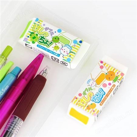 日本SEED酸奶果香橡皮擦0601C绘画儿童用擦除干净少屑夹心