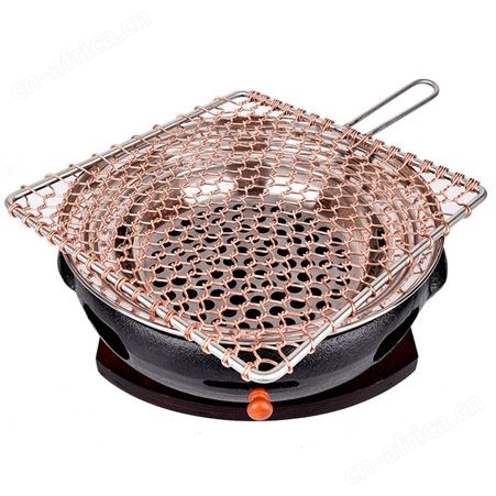 韩式碳烤炉商用铸铁烤肉锅烤肉店圆形烧烤炉日式炭火烤肉炉炭烤炉