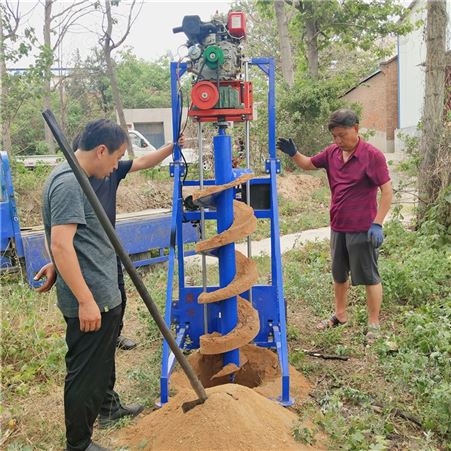 宸瑞达电线杆打坑机 型号CR-31225栽18米水泥柱支架坚固