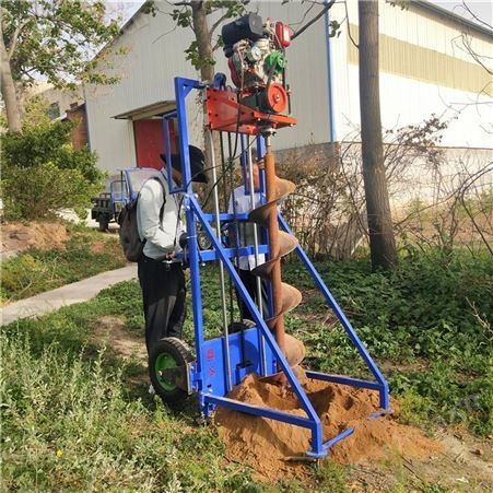CRD-7990电杆钻孔机 电力光伏打桩挖坑机械 钻石头不用人工