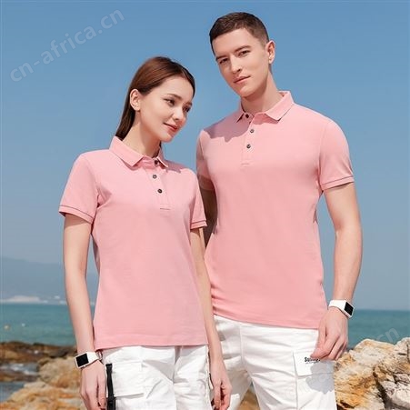 短袖t恤polo衫男女夏季宽松定制印logo全纯棉运动休闲上衣