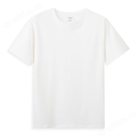 40支双纱精梳棉短袖光板空白T恤定做印制企业团体服胚衫印logo