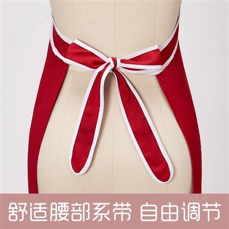 围裙定制LOGO印字厨房时尚美甲餐饮烘焙奶茶店围腰工作服男女定做