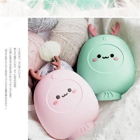 硅胶暖手宝定制博高硅胶制品厂供应卡通小鹿热水袋