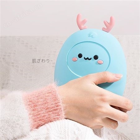硅胶暖手宝定制博高硅胶制品厂供应卡通小鹿热水袋