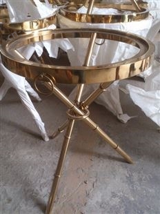 现代简约家居客厅卧室不锈钢茶几