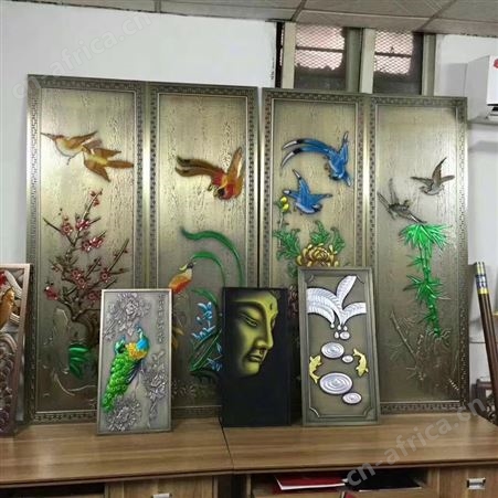 加工不锈钢座屏挂屏 酒店香槟金不锈钢屏风
