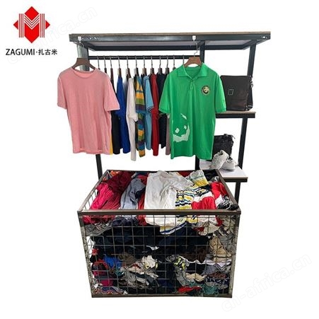 广州扎古米 二手旧衣服批发东南亚旧衣服外贸出口二手男T恤二手短T恤