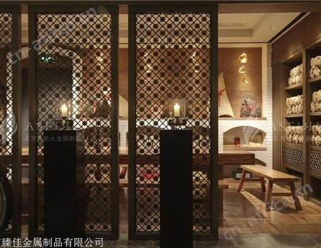不锈钢屏风隔断酒店大堂会所装饰不锈钢屏风来图定做