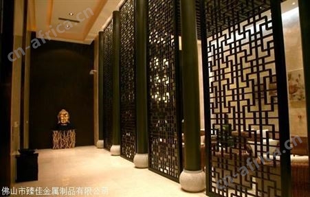 不锈钢屏风隔断酒店大堂会所装饰不锈钢屏风来图定做