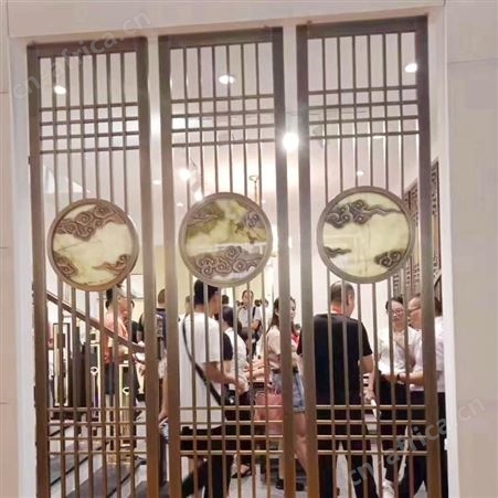佛山厂家不批发不锈钢玄关 会所大厅装饰 不锈钢屏风隔断