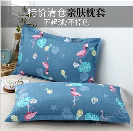 枕头套全棉 加厚磨毛枕套 学生宿舍单人枕套 学校统一定做枕套 宾馆酒店用白色枕套