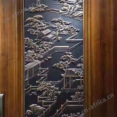 别墅装饰铝板雕刻 泉州酒店大堂铝浮雕壁画