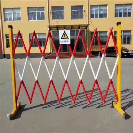 供应可移动式道路施工隔离栅电力绝缘伸缩围栏玻璃钢圆管式伸缩围栏