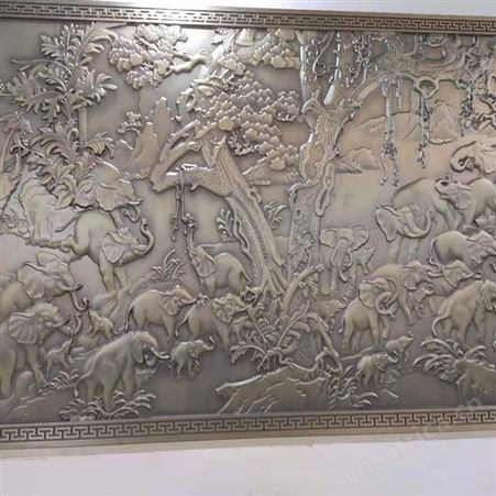 别墅装饰铝板雕刻 泉州酒店大堂铝浮雕壁画