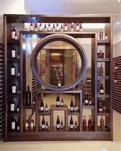 玫瑰金不锈钢展示架 广州酒店黑钛不锈钢酒柜定制