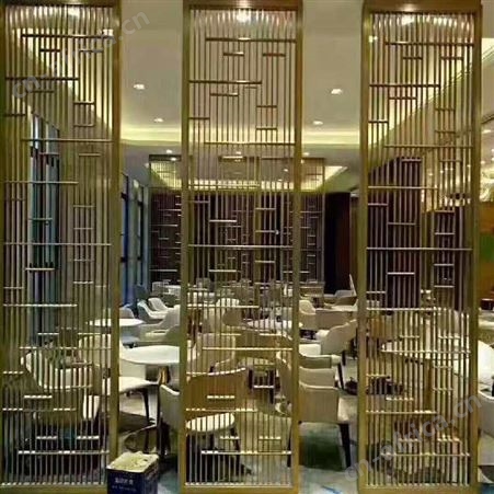 玫瑰金艺术屏风 温州中式仿古家具屏风