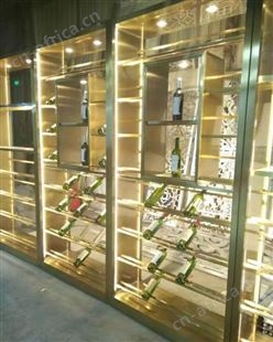 轻奢不锈钢酒柜 合肥不锈钢中式酒柜报价表