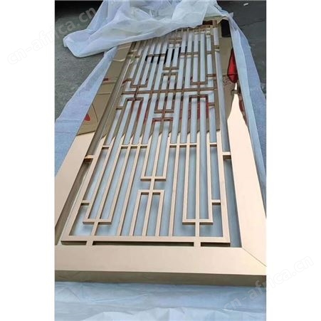 玫瑰金艺术屏风 温州中式仿古家具屏风