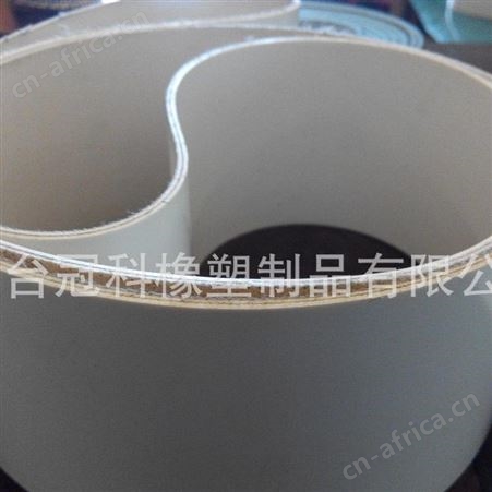 邢台冠科公司主产pvcpu输送带白色亚光黑绿色输送带