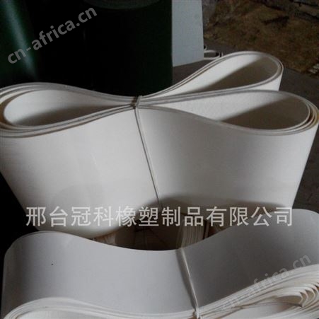 邢台冠科公司主产pvcpu食品输送带环形打孔输送带
