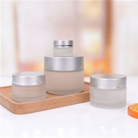 磨砂玻璃膏霜空瓶膏体瓶蒙砂面霜分装瓶5克-100g装化妆品小空瓶子