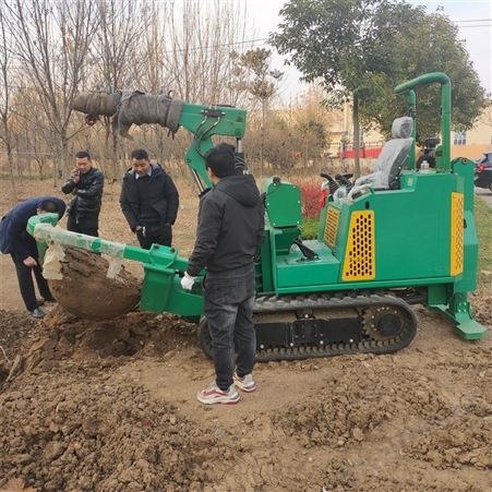 绿化带大型移树机 土球直径80公分铲树机 圆弧式带土球移栽机