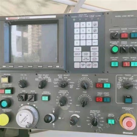 工厂处理二手日本冈本OKamoto 数控外圆磨 OGM12-60 长度1200mm直径350mm 二手冈本数控外圆磨