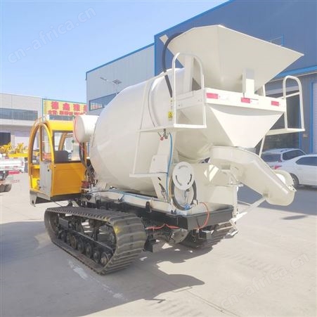 小型自动上料灰车 多地形3方混凝土搅拌车 农用路面四不像罐车