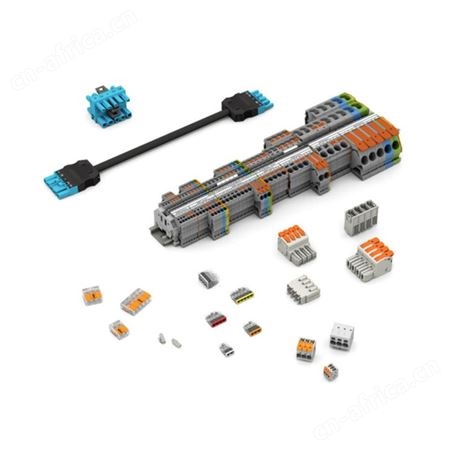 工厂直采 德国 WAGO 紧凑型 PCB 接线端子排 推压键 250-202